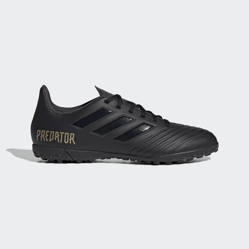 Adidasi Fotbal Adidas Predator TAN 19.4 Turf Dama Romania - Negrii/Negrii F35635